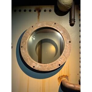 Vintage Brass Ship Porthole Window 1940s Nautical Salvage Maritime-Ocean-Boat